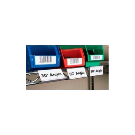 Aigner Index Angle-Vu WRS1253 Label Holder, Wire Shelving 3"W x 1-1/4"H (25 pcs/pkg) WRS-1253